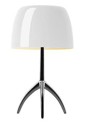 Foscarini Lumiere Bordlampe Piccola Varm Hvit Aluminium med Dimmer Foscarini Lumiere Bordlampe Piccola Varm Hvit Aluminium med Dimmer