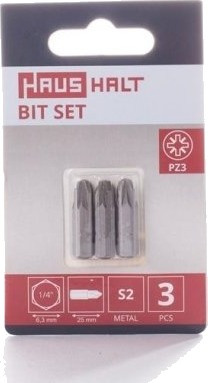 Husholdningsskrujernbits Pz3x25 Mm, 3-Pk