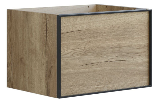 Dansani Inzo Alu ramme Svart Servantskap 1 Skuff B60 120xh40xd44cm Natur eik / 60cm Dansani Inzo Alu ramme Svart Servantskap 1 Skuff B60 120xh40xd44cm Natur eik / 60cm