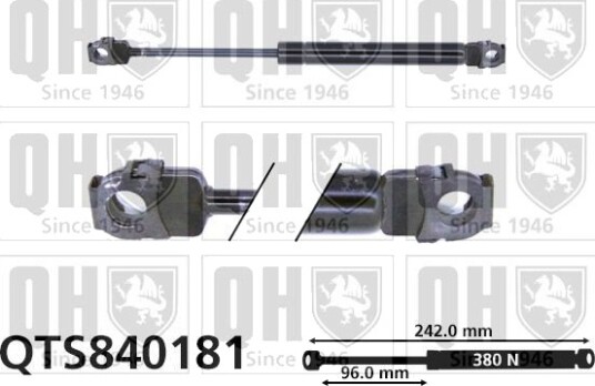Gassfjær, motorpanser QUINTON HAZELL QTS840181
