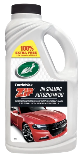 Turtle Wax Zip Bilshampo1 liter 500ml m/100%Free