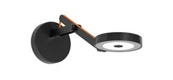 Rotaliana String W0 Vegglampe w/Hull DTW Matt Svart/Orange
