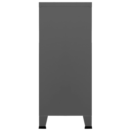 vidaXL Industriell oppbevaringskiste antrasitt 90x40x100 cm stål