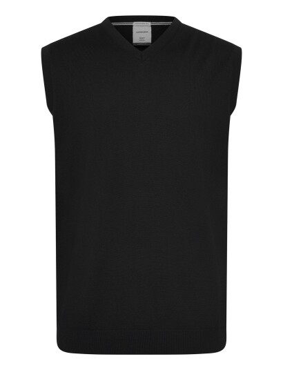 Lindbergh Black 100 % Merino V Neck Slipover Black XXL Lindbergh Black 100 % Merino V Neck Slipover Black XXL