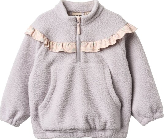 Wheat Fleecegenser Teddy Rayao Lavender Rain Wheat 5 år (110) Fleecejakke Lilla