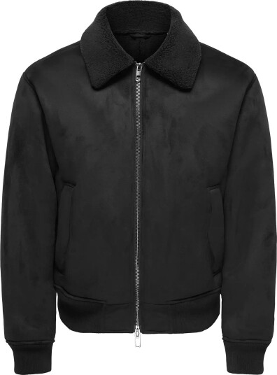 ONLY & SONS Onsspencer Shearling Jacket Otw BLACK XL