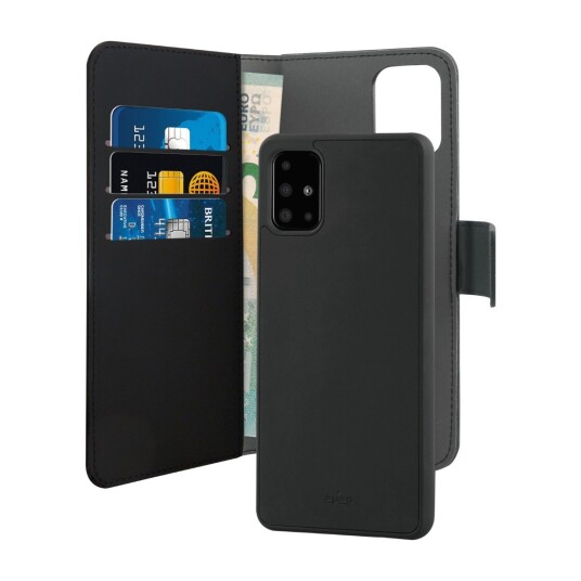 PURO WALLET ECO-LEATH 2IN1 SAMSUNG GALAXY A51, SVART