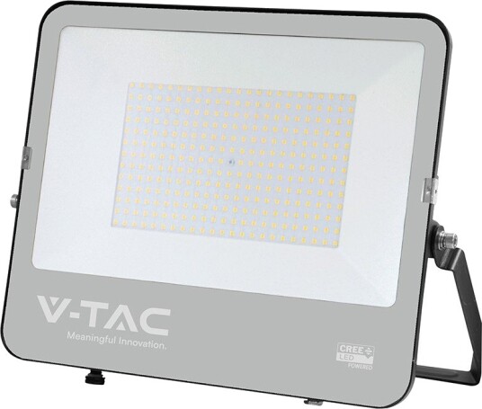 V Tac 200W LED lyskaster Samsung chip 135lm/W IP65 sort utendørs kald hvit Kulør : Nøytral V Tac 200W LED lyskaster Samsung chip 135lm/W IP65 sort utendørs kald hvit Kulør : Nøytral
