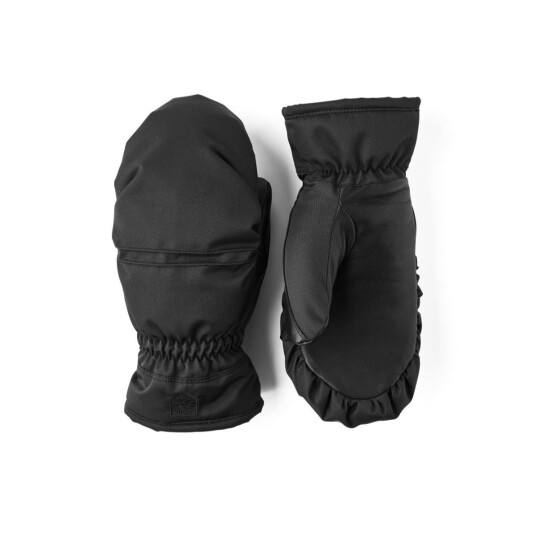 Hestra Women's Primaloft Leather Mitt Black 5 Hestra Women's Primaloft Leather Mitt Black 5