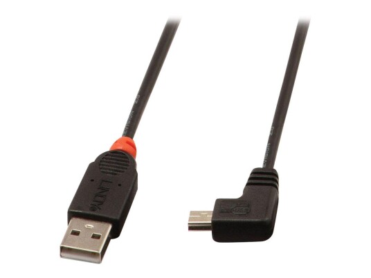 Lindy USB-kabel 2 m USB 2.0 til mini-USB B Transparent