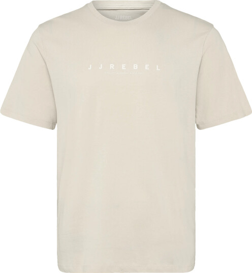 JJ REBEL Jrebrocky Logo Tee Ss Crew Neck Sn Cream XXL