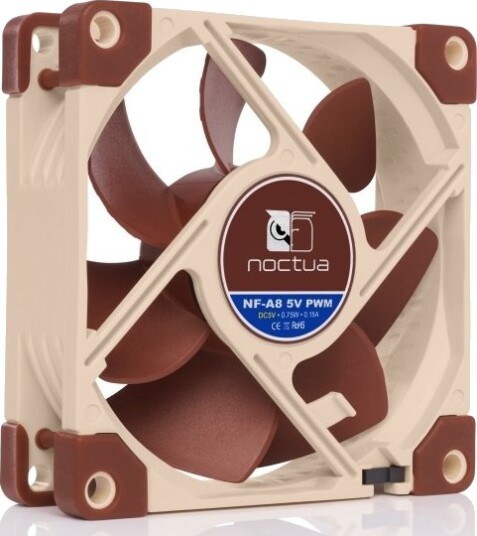 Noctua NF-A8 5V PWM 80mm Kabinettvifte med 17.7 dBA Støynivå
