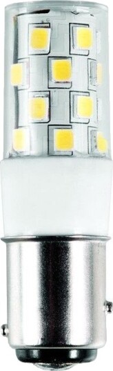 Spl Bay15d 3W LED pære til navigasjon 10 30V   380lm 5,5cm IP65 6500K EMC godkjent skipslampe   Kulør : Kald