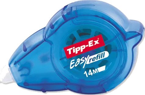 Bic Tipp-Ex Easy Refill, Blå, 14 M, 5 Mm, 1 Stykker