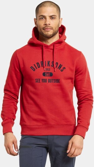 Didriksons Ven Men's Hoodie Collegiate Pomme Red
