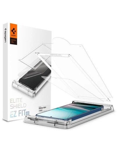 Spigen EliteShield EZ Fit Ripebestandig Skjermbeskytter for Samsung Galaxy S25+
