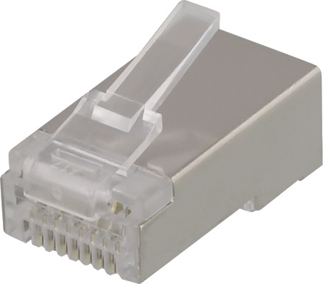 Deltaco RJ45 Cat6a Skjermet Plugg for Nettverkskabel 20-pk Deltaco RJ45 Cat6a Skjermet Plugg for Nettverkskabel 20-pk
