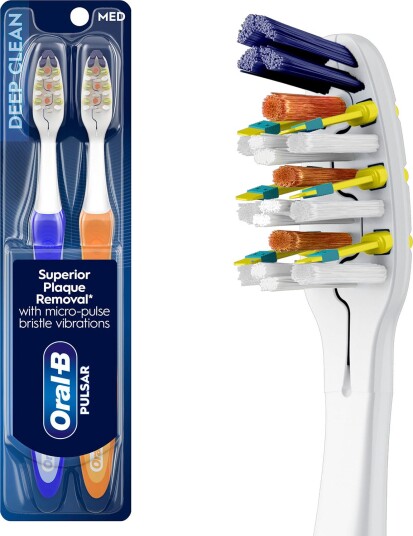 ORAL-B Batteri Tannbørster 2 stk. Pulsar ProClean Medium