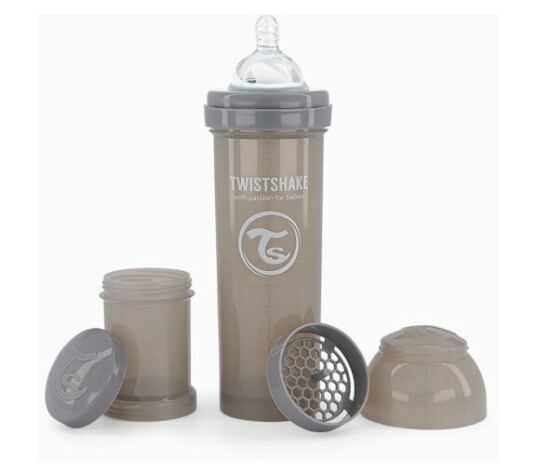 Twistshake Anti-Colic Baby Bottle Pastel Grey 330 ml
