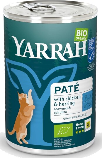 Yarrah Økologisk Pâté Økologisk Kylling Og Fisk 24 X 400 G