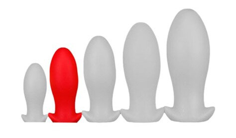 Eggplay Silicone Plug Saurus Egg Red Medium Eggplay Silicone Plug Saurus Egg Red Medium