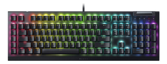 Razer BlackWidow V4 X Mekanisk Gamingtastatur med Razer Green Bryter Nordisk Svart Razer BlackWidow V4 X Mekanisk Gamingtastatur med Razer Green Bryter Nordisk Svart