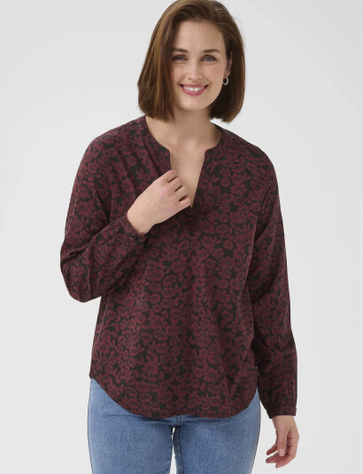 Kaffe Kabeathe Blouse - Brown - 40