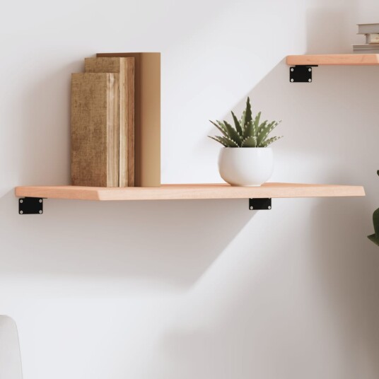 vidaXL Vegghylle 60x30x2 cm ubehandlet heltre eik vidaXL Vegghylle 60x30x2 cm ubehandlet heltre eik
