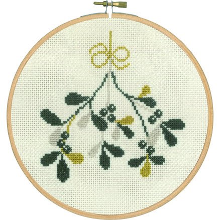 Permin Misteltein broderingssett Ø18cm