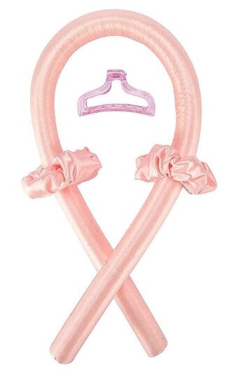 Heatless Hair Curler Pink