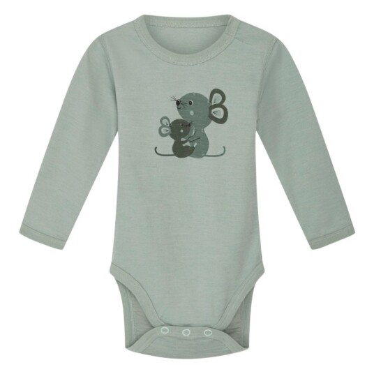 Hust and Claire   Body Ull og Bambus Baloo Mouse Jade Green   68