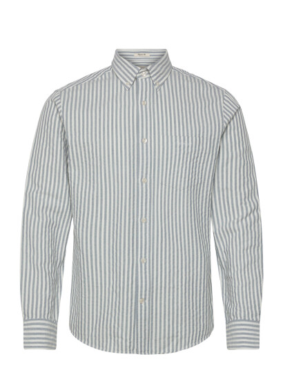 GANT Reg Texture Stripe Shirt White XXL