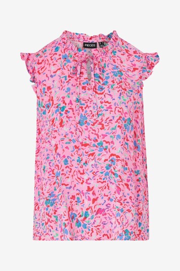Pieces Bluse pcArine SL Top BC Rosa