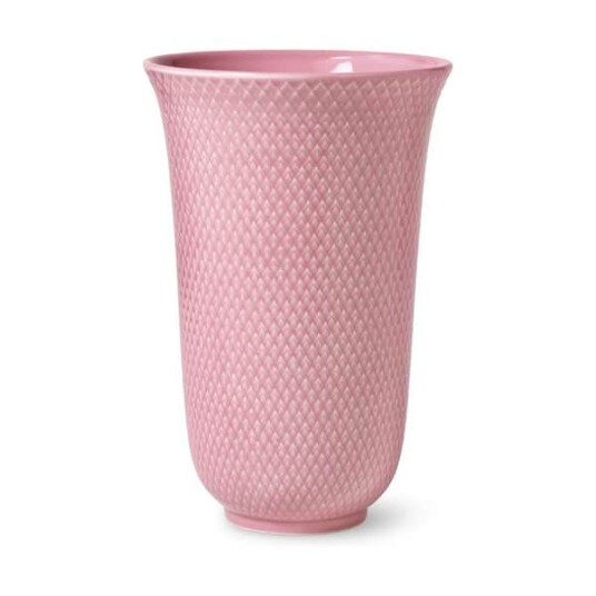 Lyngby Porcelæn Rhombe Color vase, 20 cm, pinkki