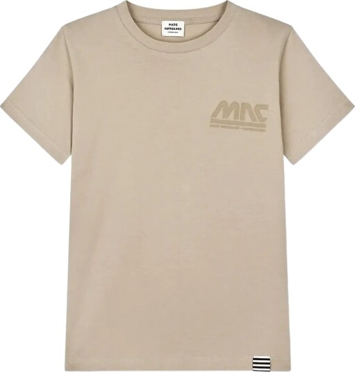 Mads Nørgaard Printed Tee Thorlino Logo Tee   Beige   152