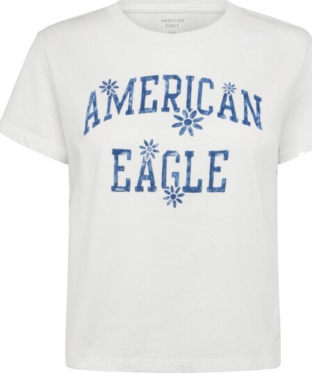 American Eagle 9285 Mfo Tomboy Tee   White   XL