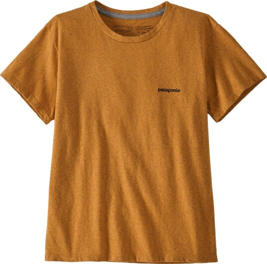 Patagonia Women"s P 6 Logo Responsibili tee Dried Mango S