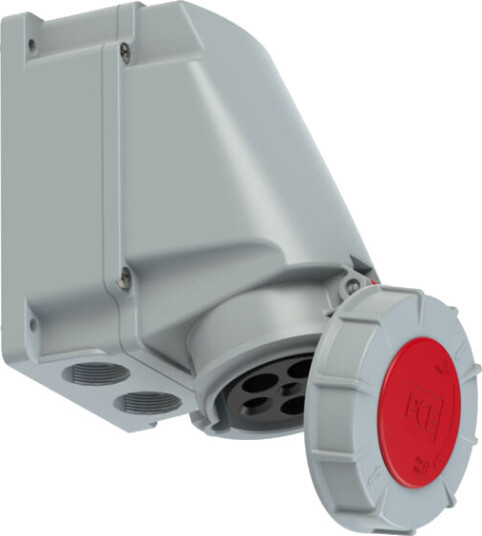 PC Electric Stikkontakt Utvendig Skrå 63A 3Pol+N+J 400V 6H IP67 - 1578137