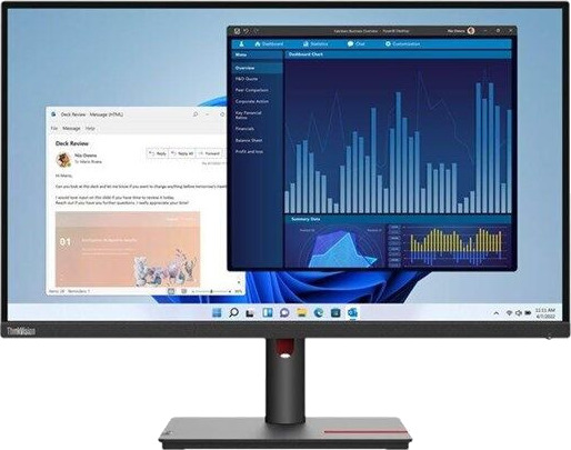 Lenovo ThinkVision T27p-30 27" 4K UHD IPS Skjerm med Justerbar Høyde