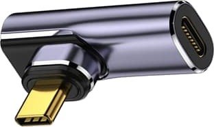 Type-C Magnetisk Adapter Vinkel - Støtter 100W PD, 40Gbps Data, 8K 60Hz Video - Grå Type-C Magnetisk Adapter Vinkel - Støtter 100W PD, 40Gbps Data, 8K 60Hz Video - Grå