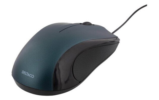 DELTACO Wired Optical Mouse USB 2.0 - Mus - Optisk - Blå DELTACO Wired Optical Mouse USB 2.0 - Mus - Optisk - Blå