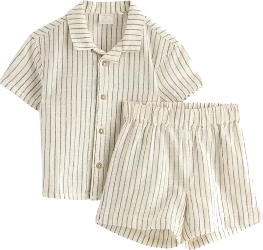 Lindex Set Shirt And Shorts Cream 74 Lindex Set Shirt And Shorts Cream 74
