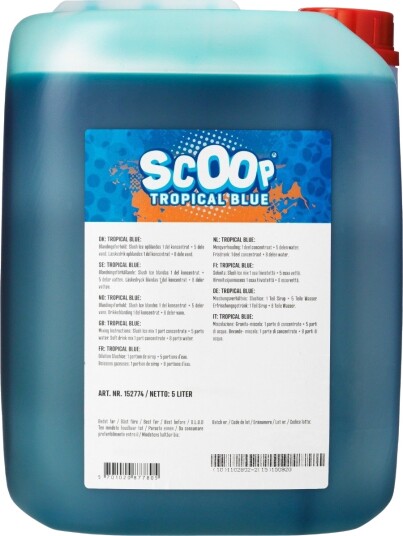 Scoop Tropical Blue slush konsentrat 5L Scoop Tropical Blue slush konsentrat 5L