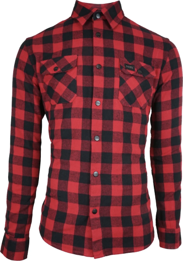 Avignon Unisex AFTER Hunt Flannel Shirt Red/Black M