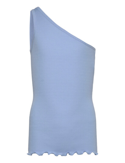 Rosemunde Kids Cotton One Shoulder Top - Blue - 164