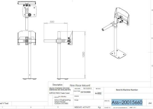 UNICOL Gulvstativ proj.spesial UNICOL Gulvstativ proj.spesial