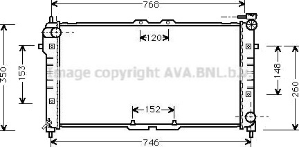 PRASCO MZ2027 Radiator motorkjøling PRASCO MZ2027 Radiator motorkjøling