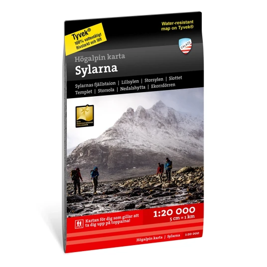 Calazo förlag Högalpin karta – Sylarna 1:20 000 OneSize, Nocolour