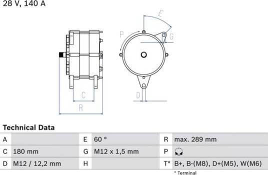 Dynamo BOSCH 0 986 046 550