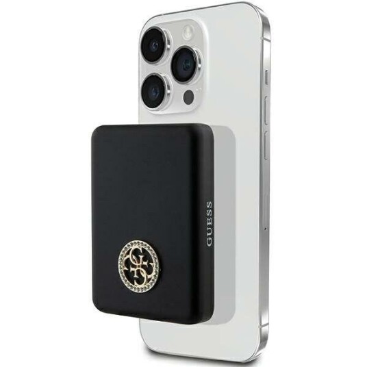 Guess 3000mAh Induksjons Powerbank med MagSafe 4G - Svart